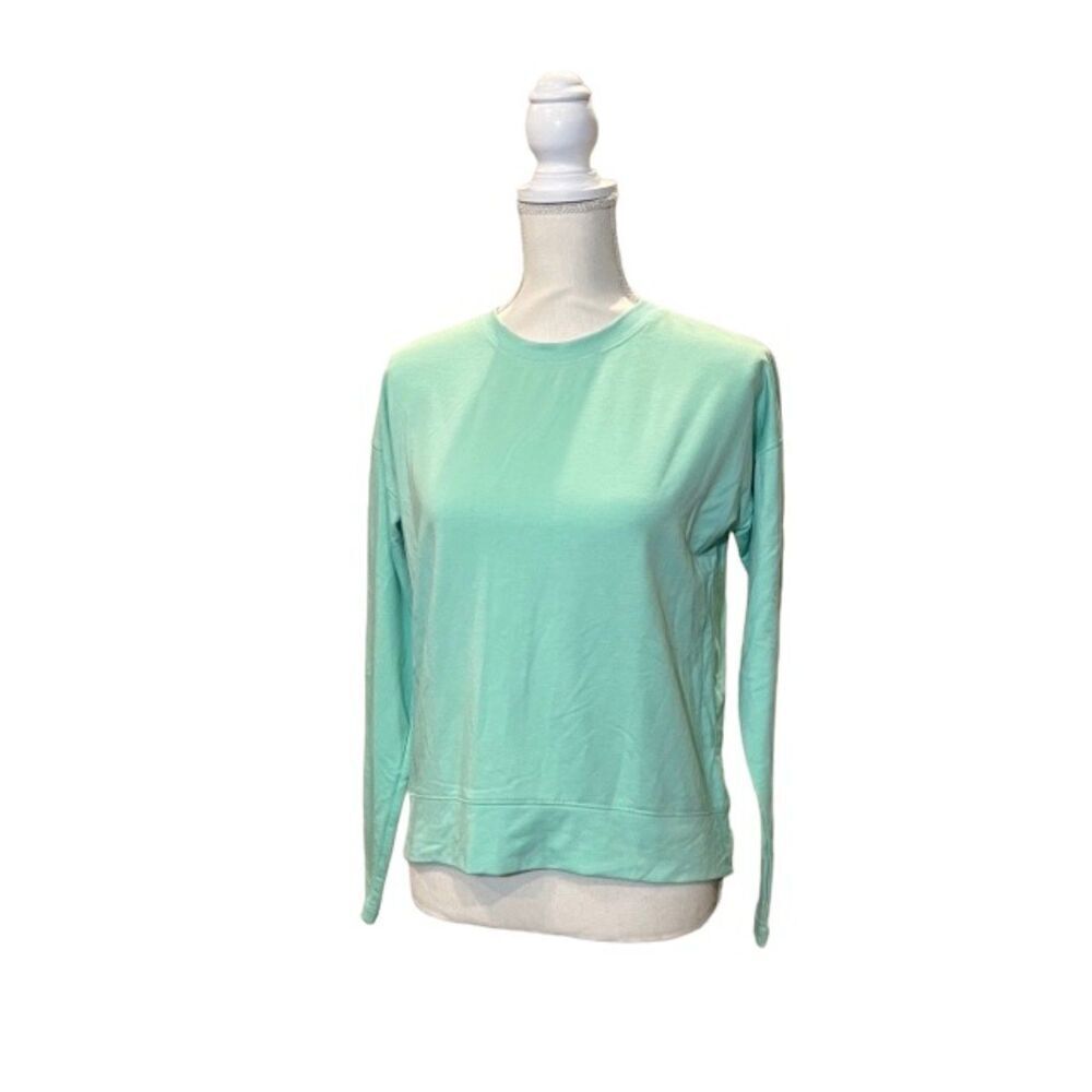 Avia Women's Knit Long Sleeve Top Mint Like NEW Size Small
